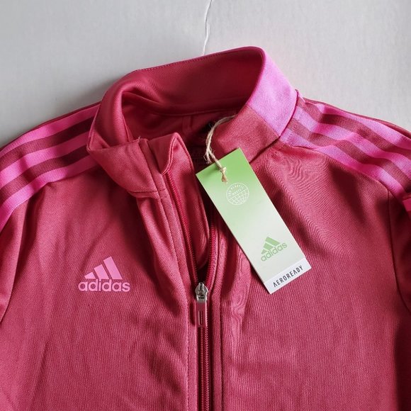 Adidas Women's Tiro 21 Track Jacket, Wild Pink, XS - Picture 4 of 8